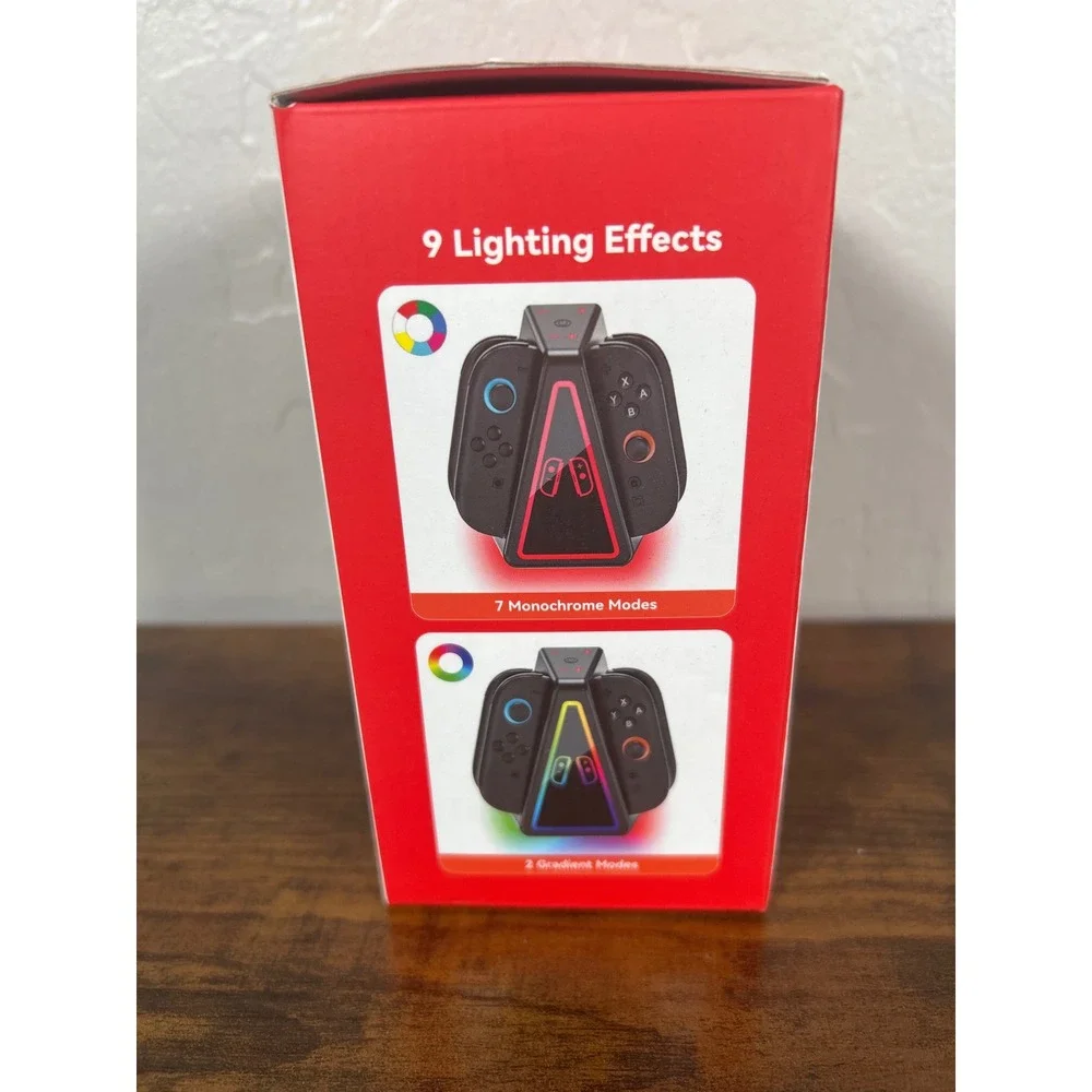 SW2 Controller Charging Dock RGB LED Fast‎ Charger Station Black VG-SW217 NEW